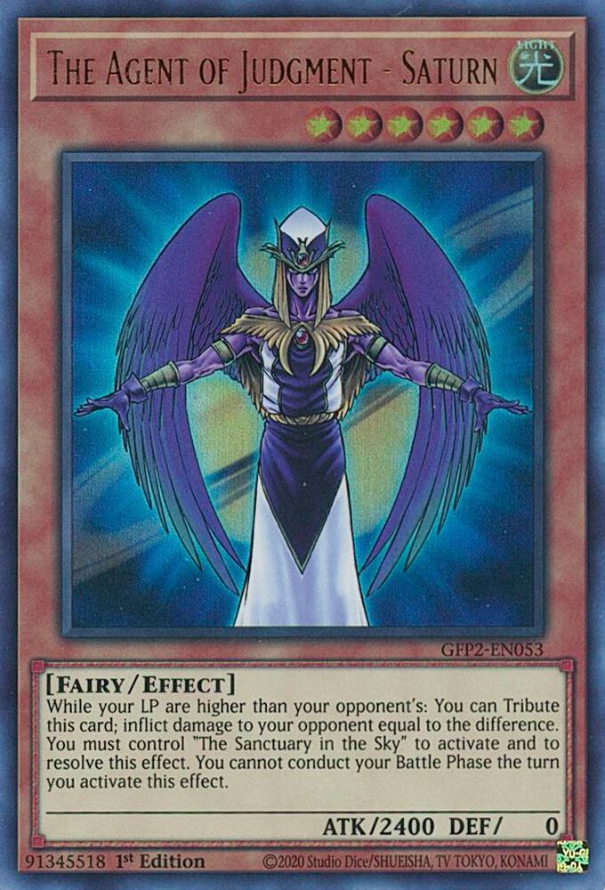The Agent of Judgment - Saturn GFP2-EN053 card from Ghosts From the Past: The 2nd Haunting