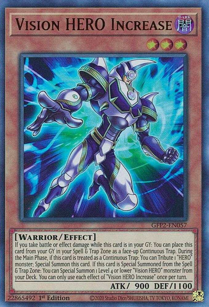 Vision HERO Increase GFP2-EN057 card from Ghosts From the Past: The 2nd Haunting