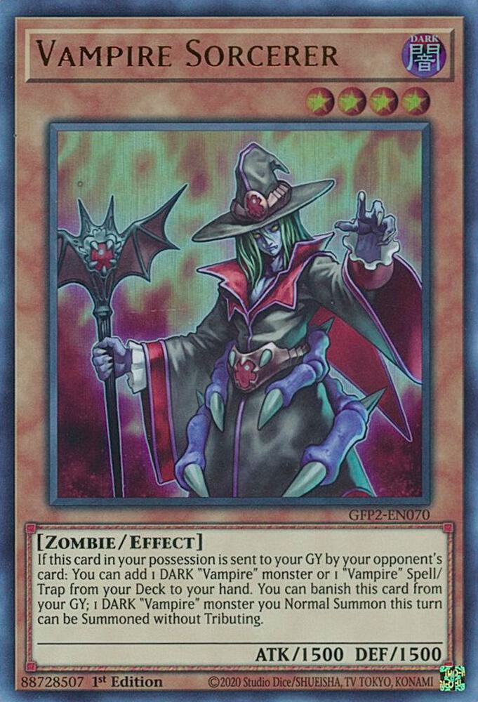 Vampire Sorcerer GFP2-EN070 card from Ghosts From the Past: The 2nd Haunting