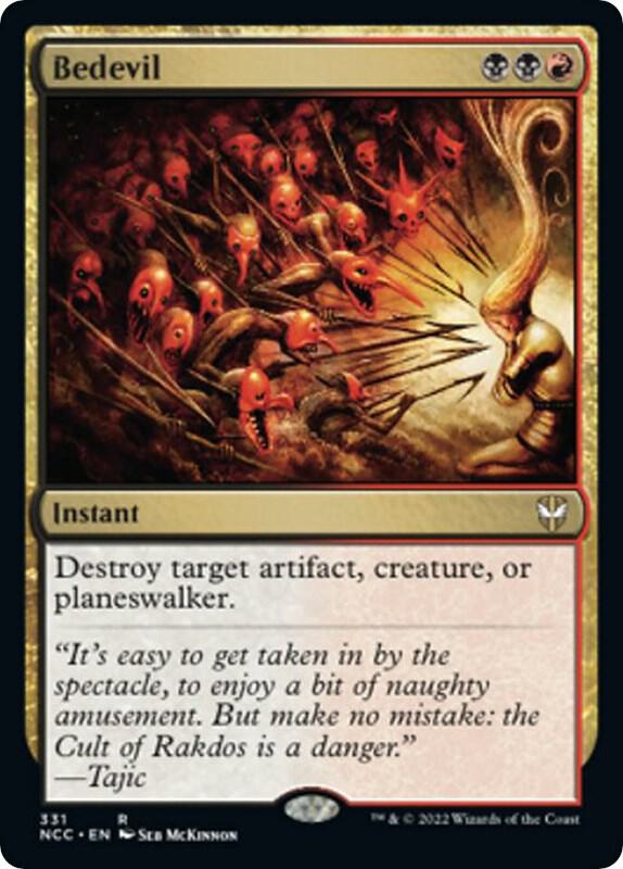 Bedevil 331 card from Commander: Streets of New Capenna