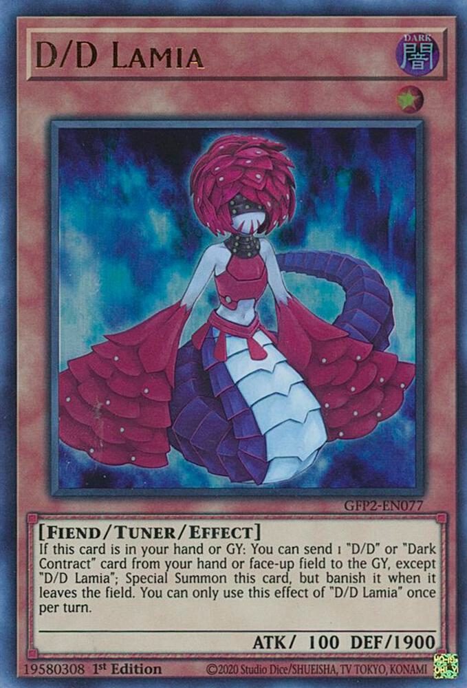 D/D Lamia GFP2-EN077 card from Ghosts From the Past: The 2nd Haunting