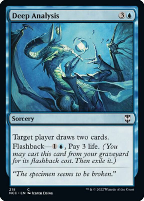 Deep Analysis 218 card from Commander: Streets of New Capenna