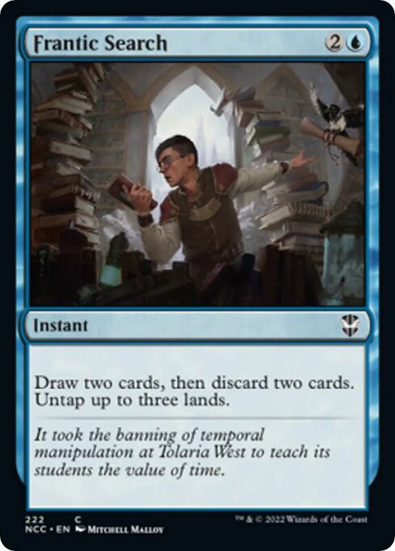 Frantic Search 222 card from Commander: Streets of New Capenna