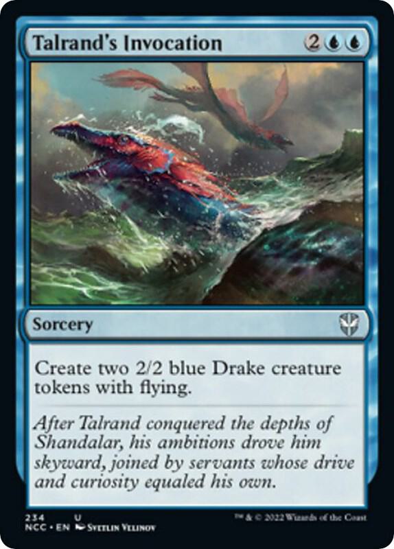 Talrand's Invocation 234 card from Commander: Streets of New Capenna