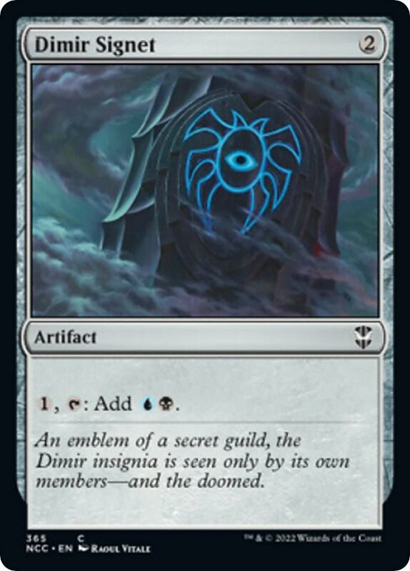 Dimir Signet 365 card from Commander: Streets of New Capenna