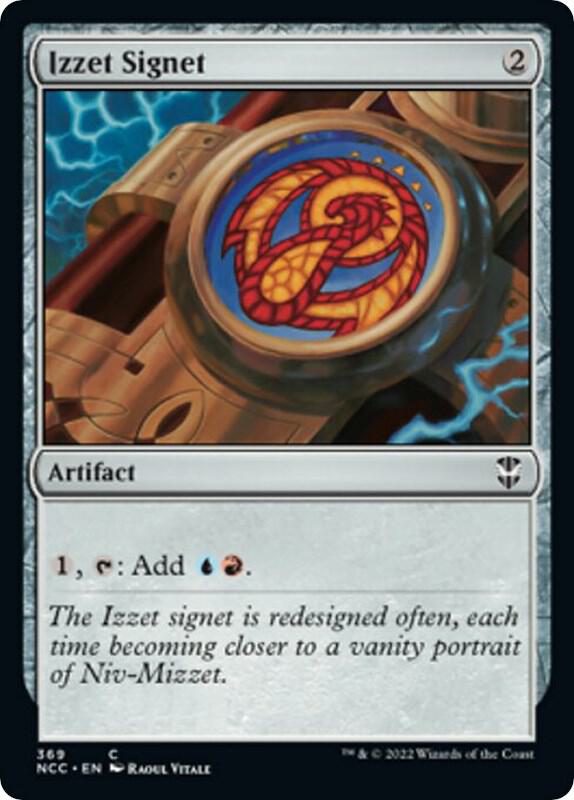 Izzet Signet 369 card from Commander: Streets of New Capenna