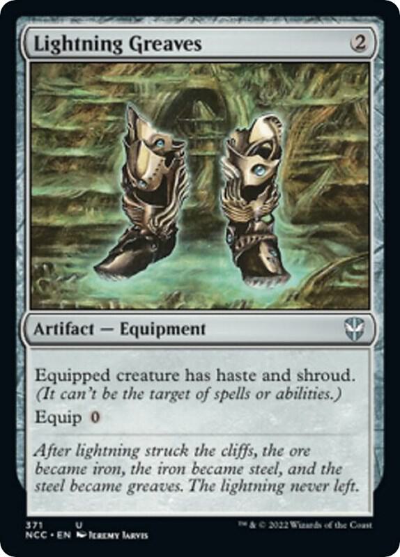 Lightning Greaves 371 card from Commander: Streets of New Capenna