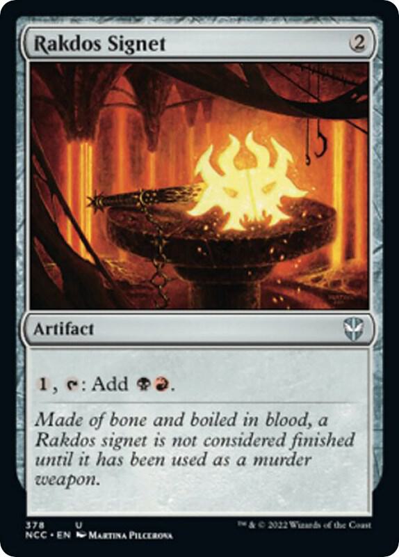 Rakdos Signet 378 card from Commander: Streets of New Capenna