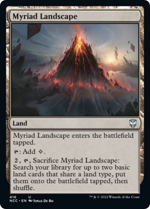 Myriad Landscape 416 card from Commander: Streets of New Capenna