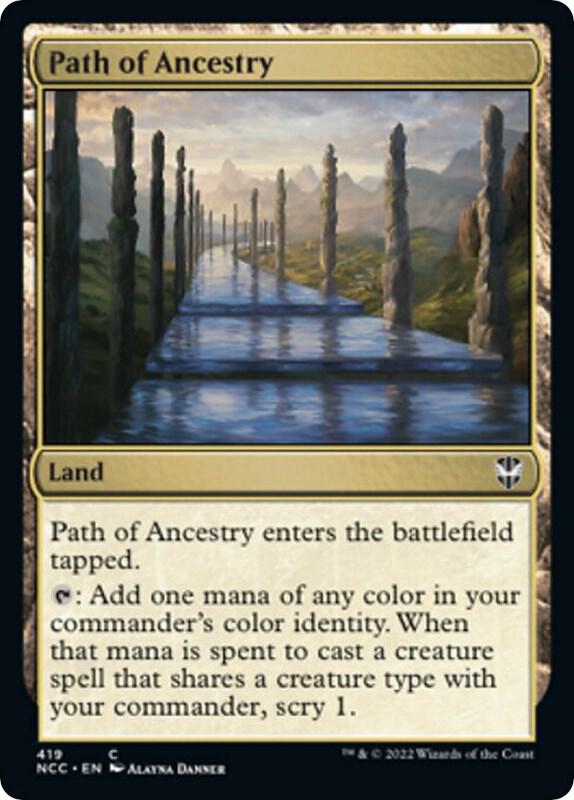 Path of Ancestry 419 card from Commander: Streets of New Capenna
