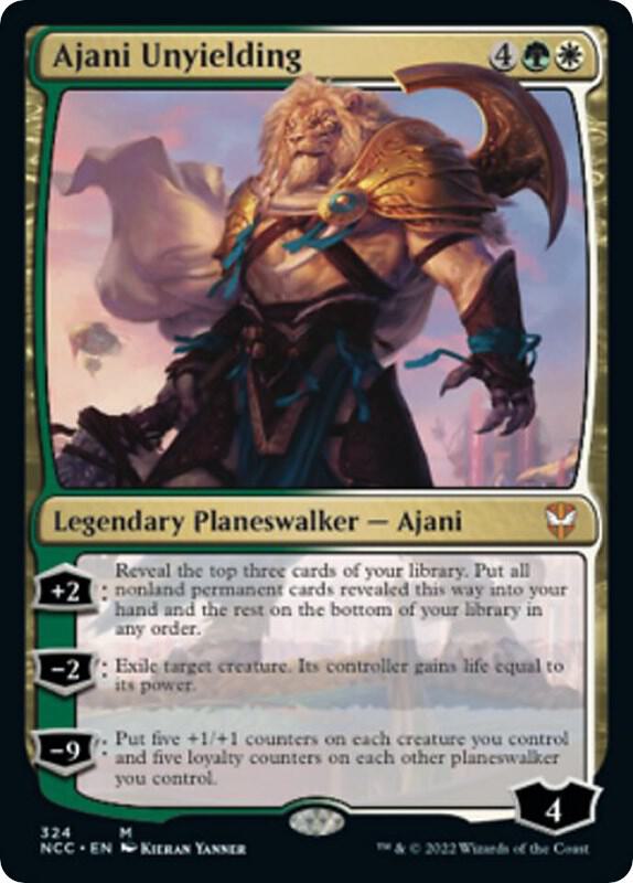 Ajani Unyielding 324 card from Commander: Streets of New Capenna