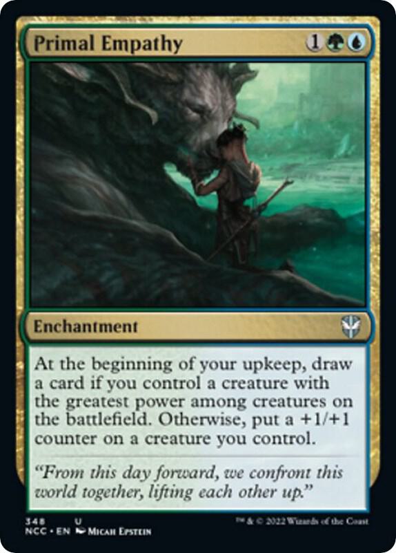 Primal Empathy 348 card from Commander: Streets of New Capenna