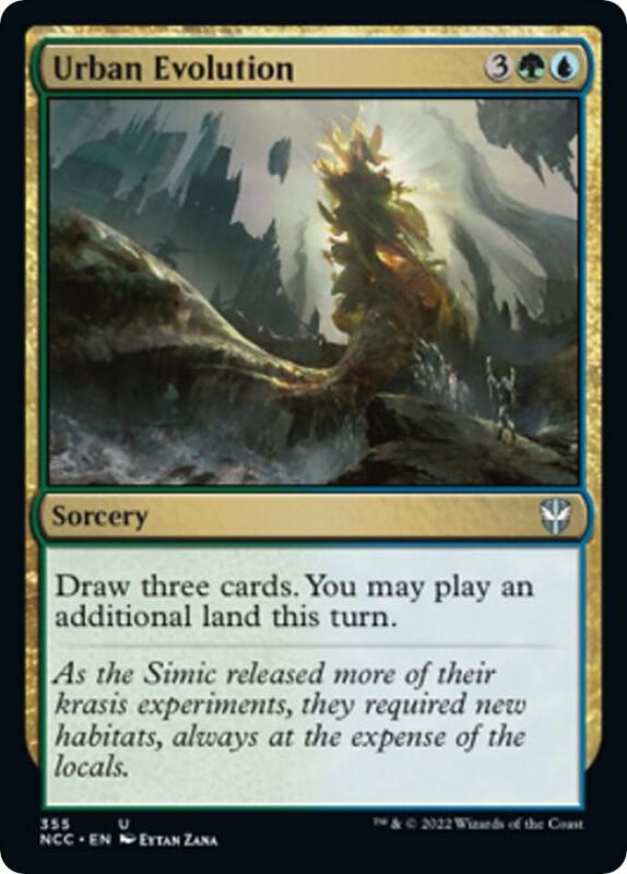 Urban Evolution 355 card from Commander: Streets of New Capenna
