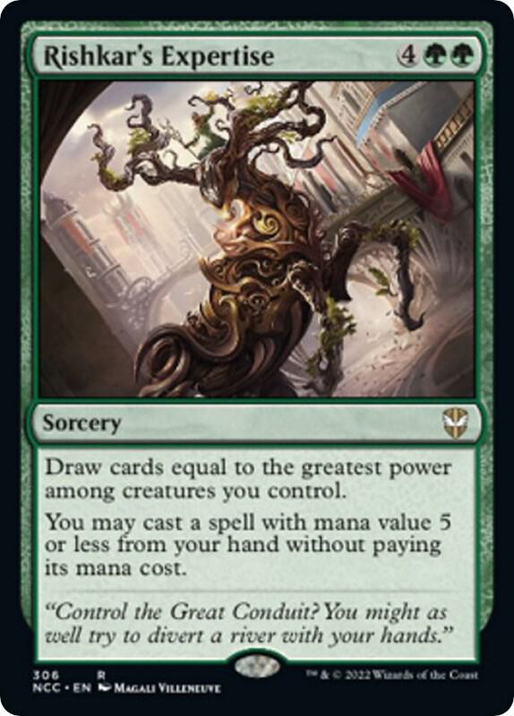 Rishkar's Expertise 306 card from Commander: Streets of New Capenna