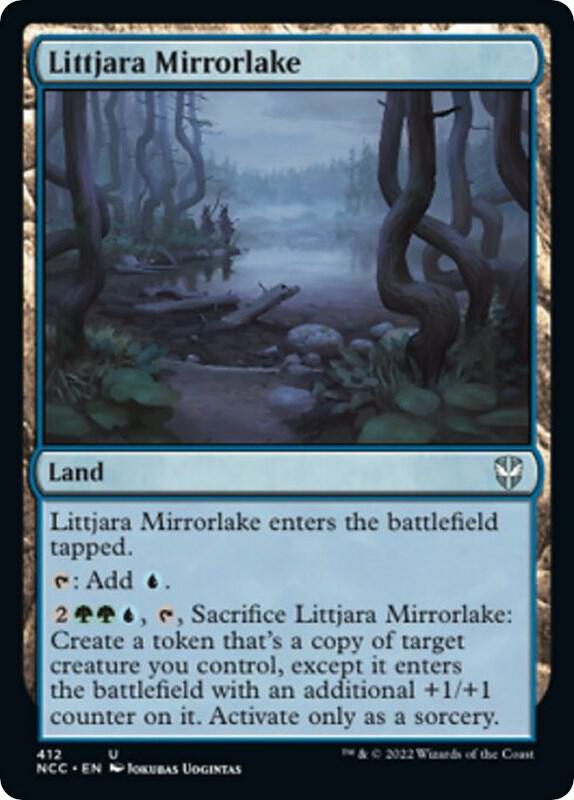 Littjara Mirrorlake 412 card from Commander: Streets of New Capenna