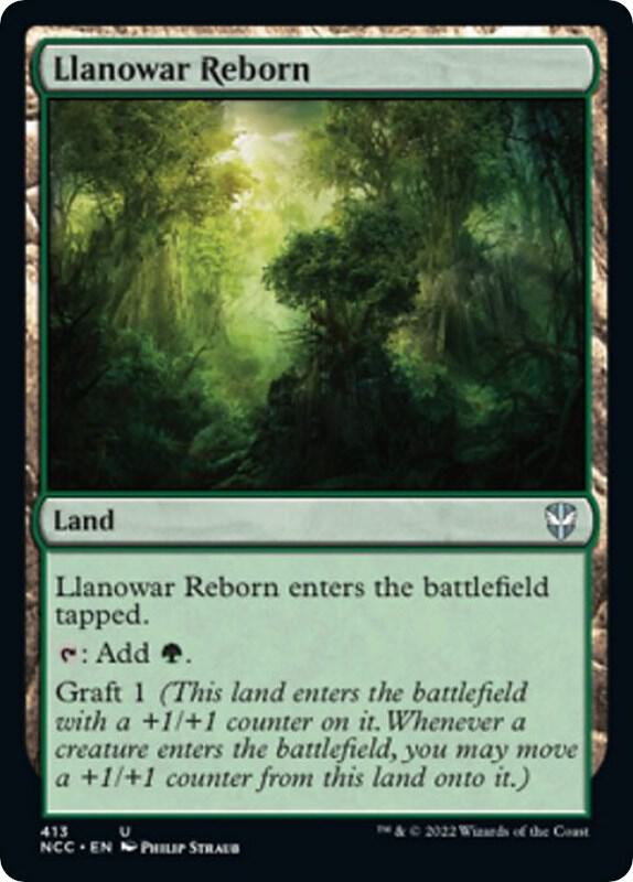 Llanowar Reborn 413 card from Commander: Streets of New Capenna