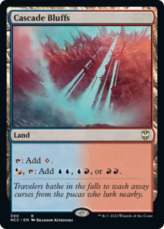 Cascade Bluffs 390 card from Commander: Streets of New Capenna