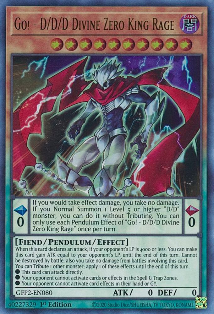Go! - D/D/D Divine Zero King Rage GFP2-EN080 card from Ghosts From the Past: The 2nd Haunting