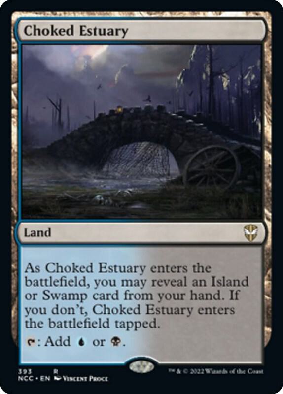 Choked Estuary 393 card from Commander: Streets of New Capenna