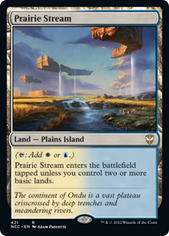 Prairie Stream 421 card from Commander: Streets of New Capenna