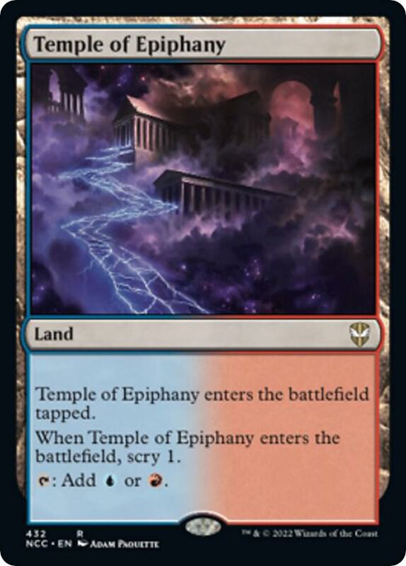 Temple of Epiphany 432 card from Commander: Streets of New Capenna