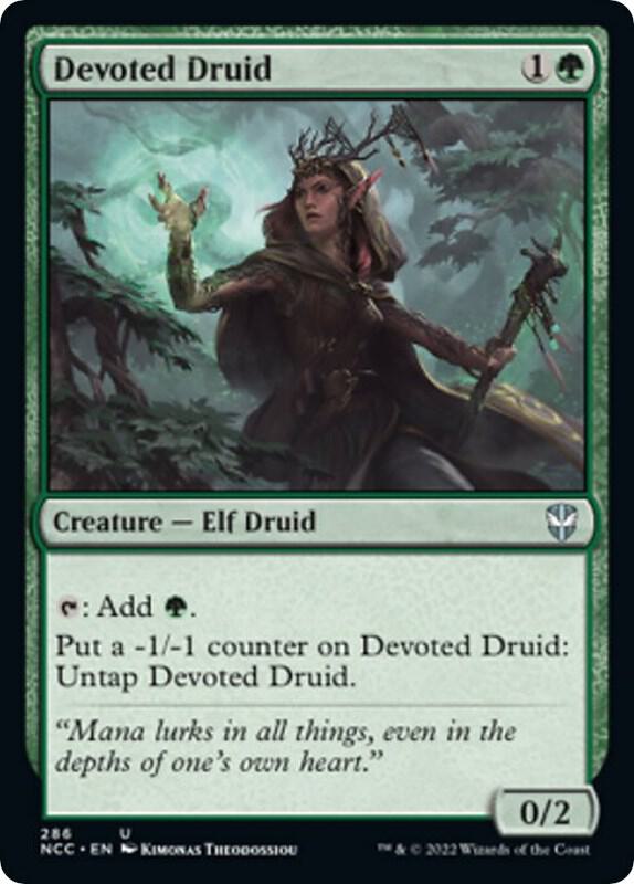 Devoted Druid 286 card from Commander: Streets of New Capenna