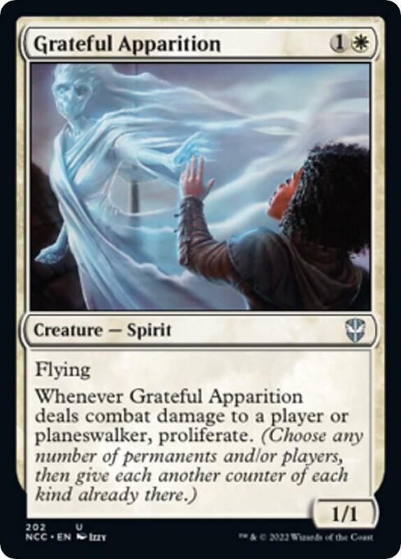 Grateful Apparition 202 card from Commander: Streets of New Capenna
