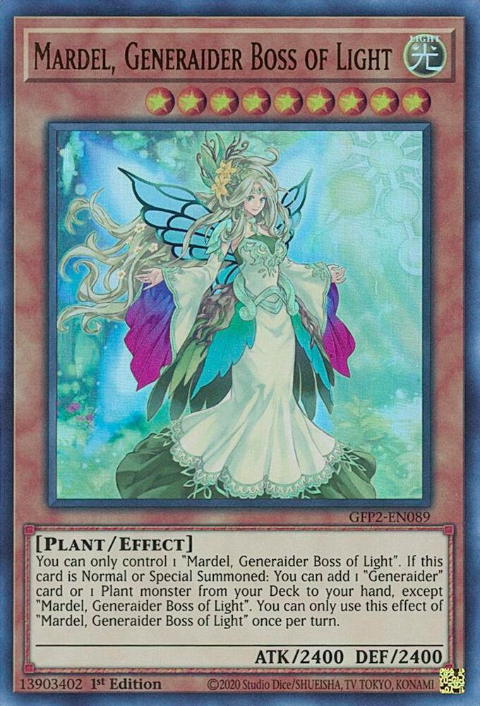 Mardel, Generaider Boss of Light GFP2-EN089 card from Ghosts From the Past: The 2nd Haunting