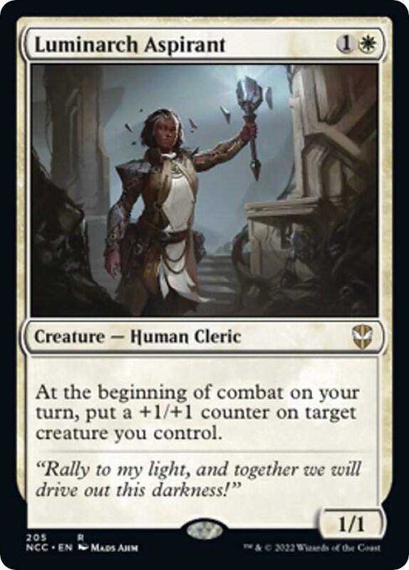 Luminarch Aspirant 205 card from Commander: Streets of New Capenna
