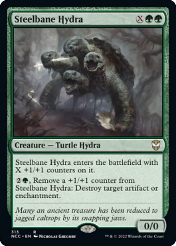 Steelbane Hydra 313 card from Commander: Streets of New Capenna