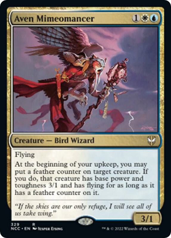 Aven Mimeomancer 329 card from Commander: Streets of New Capenna