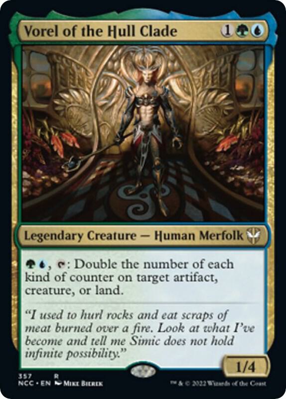 Vorel of the Hull Clade 357 card from Commander: Streets of New Capenna