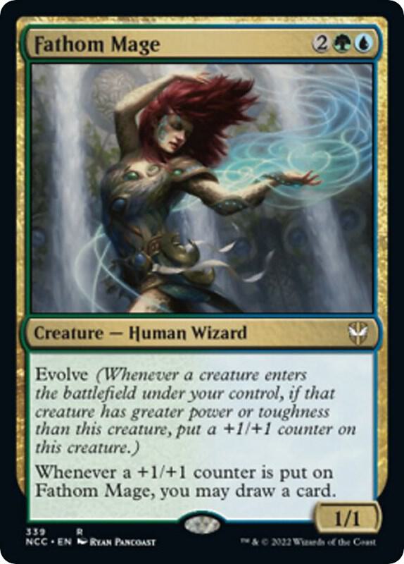 Fathom Mage 339 card from Commander: Streets of New Capenna