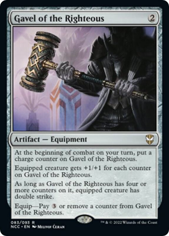 Gavel of the Righteous 83 card from Commander: Streets of New Capenna