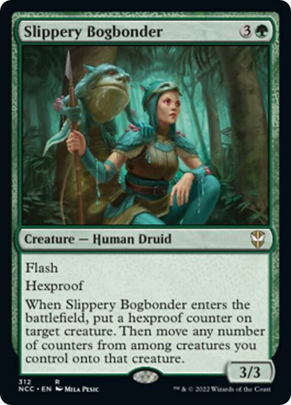 Slippery Bogbonder 312 card from Commander: Streets of New Capenna