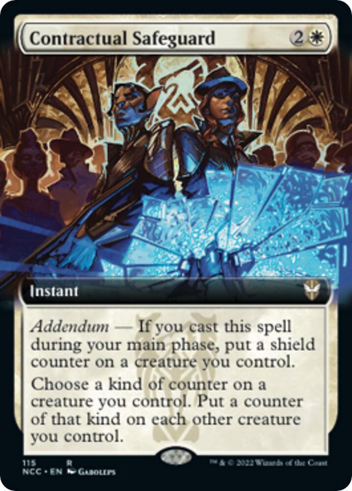 Contractual Safeguard (Extended Art) 115 card from Commander: Streets of New Capenna