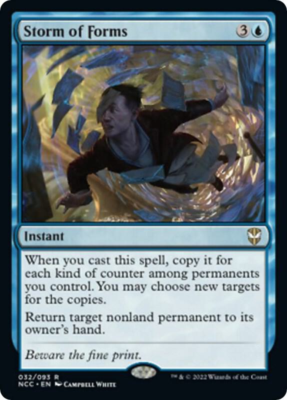 Storm of Forms 32 card from Commander: Streets of New Capenna