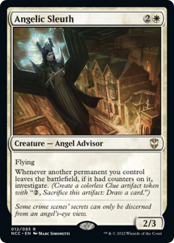 Angelic Sleuth 12 card from Commander: Streets of New Capenna