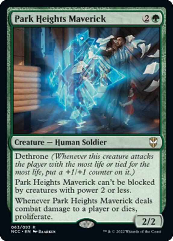 Park Heights Maverick 63 card from Commander: Streets of New Capenna