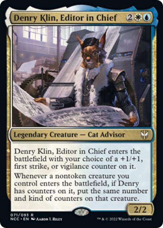 Denry Klin, Editor in Chief 71 card from Commander: Streets of New Capenna