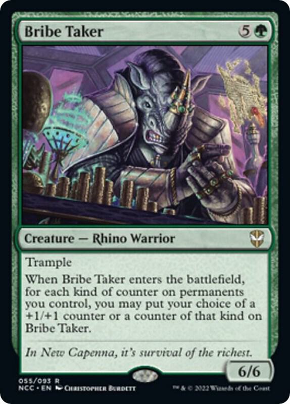Bribe Taker 55 card from Commander: Streets of New Capenna