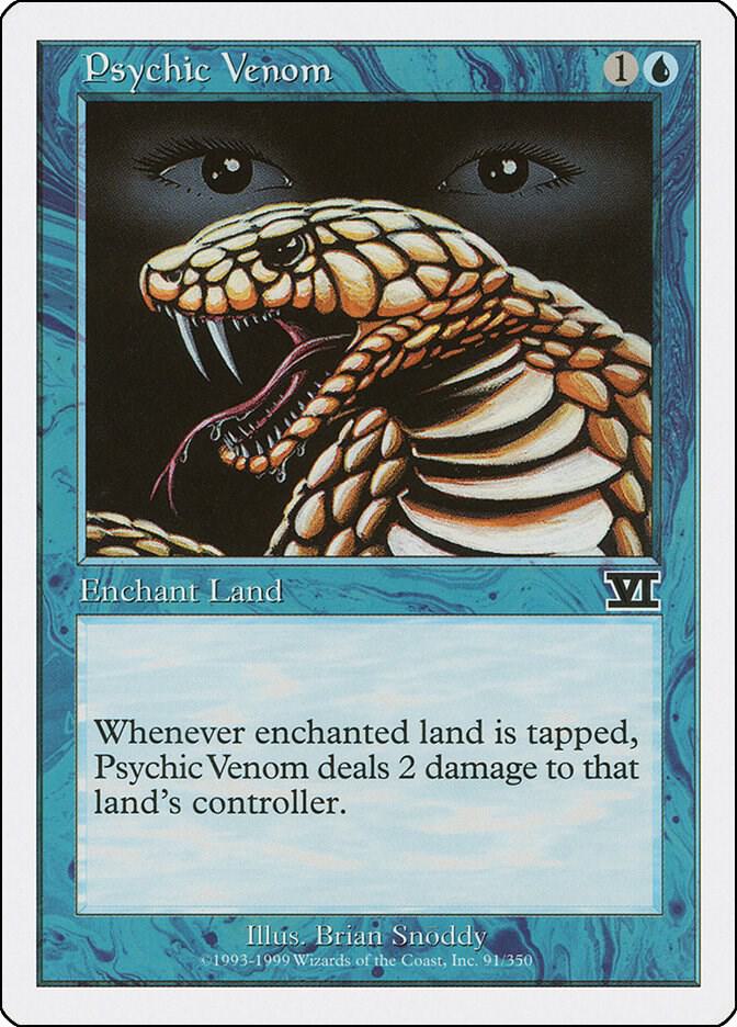 Psychic Venom 91 card from Classic Sixth Edition