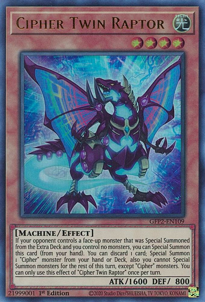 Cipher Twin Raptor GFP2-EN109 card from Ghosts From the Past: The 2nd Haunting