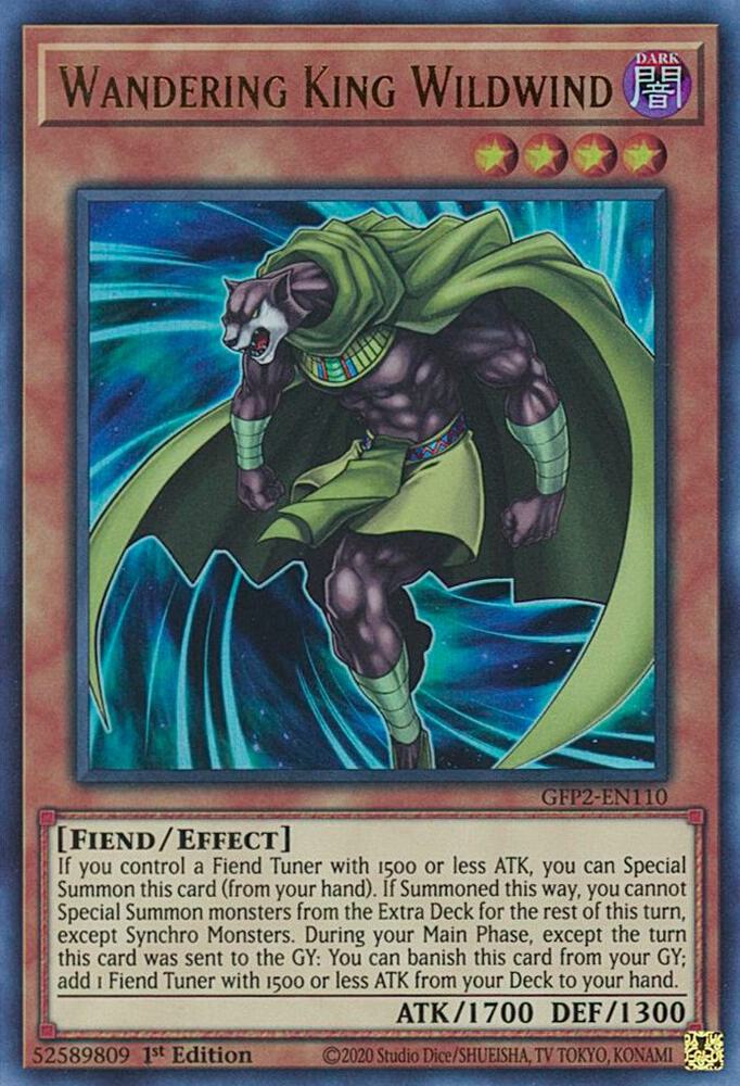 Wandering King Wildwind GFP2-EN110 card from Ghosts From the Past: The 2nd Haunting