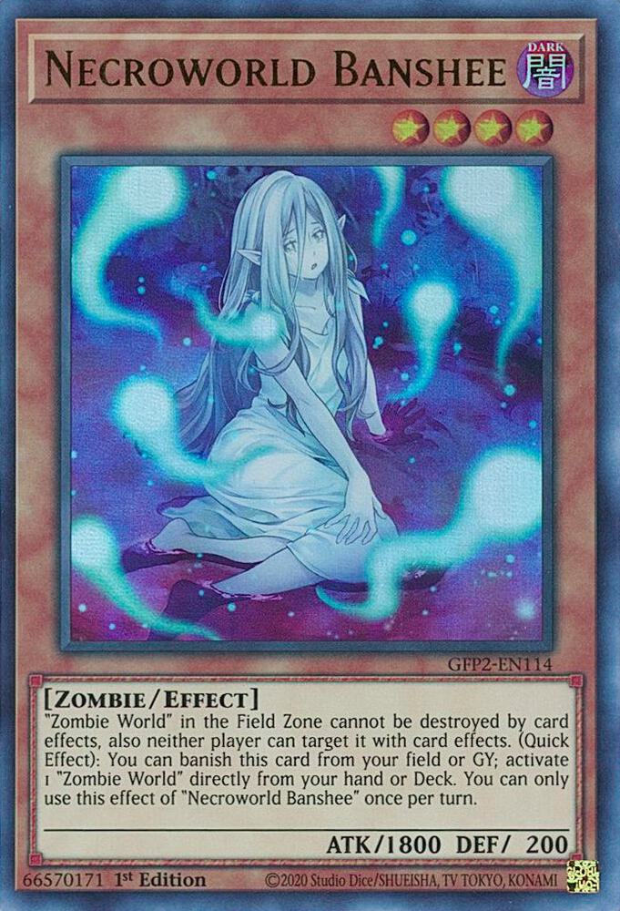 Necroworld Banshee GFP2-EN114 card from Ghosts From the Past: The 2nd Haunting