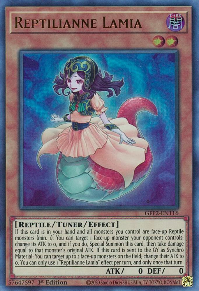 Reptilianne Lamia GFP2-EN116 card from Ghosts From the Past: The 2nd Haunting