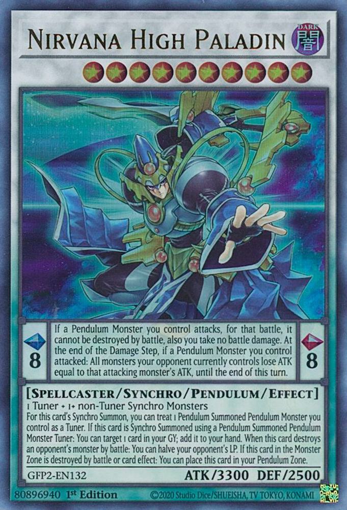 Nirvana High Paladin GFP2-EN132 card from Ghosts From the Past: The 2nd Haunting