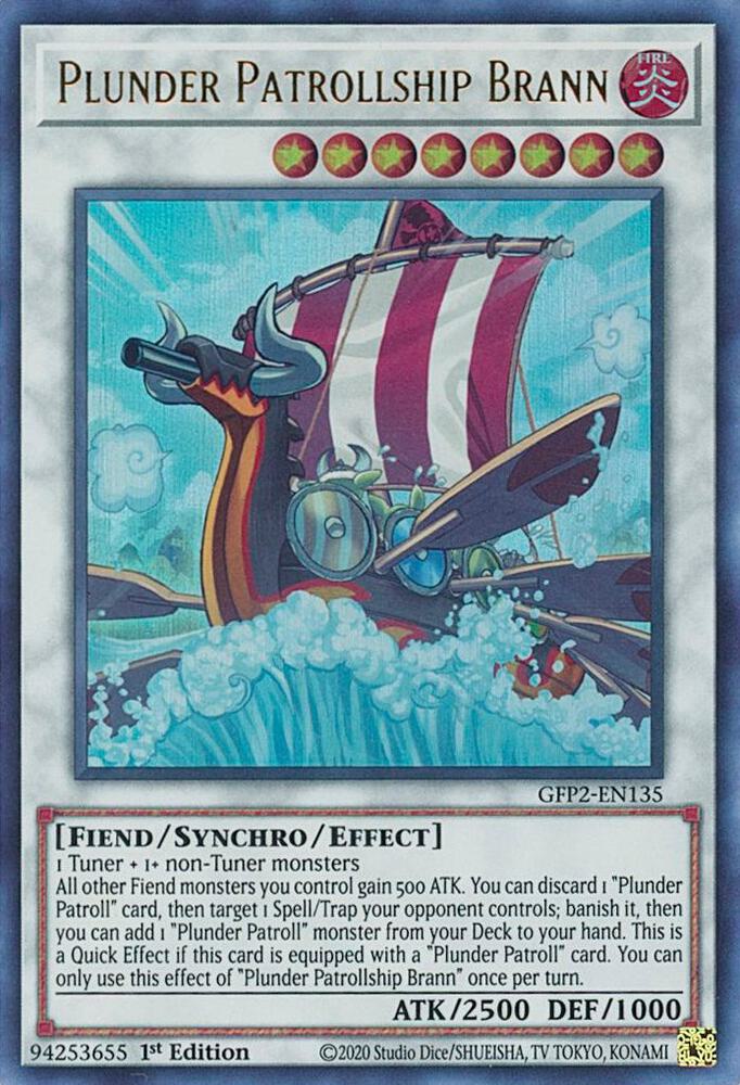 Plunder Patrollship Brann GFP2-EN135 card from Ghosts From the Past: The 2nd Haunting