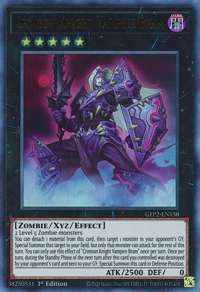 Crimson Knight Vampire Bram GFP2-EN138 card from Ghosts From the Past: The 2nd Haunting