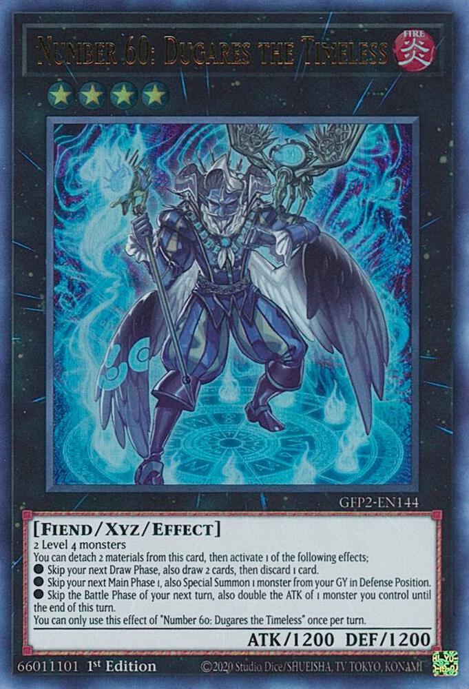 Number 60: Dugares the Timeless GFP2-EN144 card from Ghosts From the Past: The 2nd Haunting